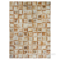 Real genuine Cowhide leather patchwork Hotel area rug